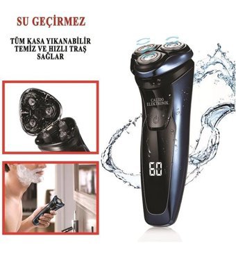 Vgr V-306 Sakal 3 Başlıklı Çok Amaçlı Sinekkaydı Islak Kuru Tıraş Makinesi