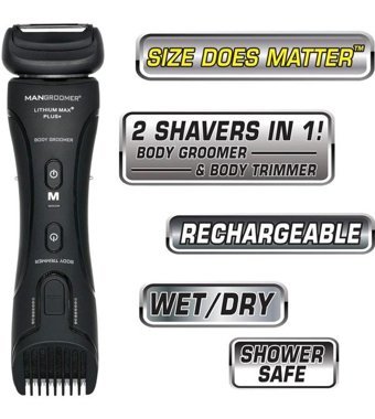Mangroomer LİTHİUM MAX PLUS Vücut 5 Başlıklı Çok Amaçlı Sinekkaydı Islak Kuru Tıraş Makinesi