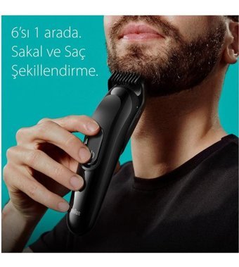 Braun MGK 3420 Sakal 5 Başlıklı Çok Amaçlı Sinekkaydı Kuru Tıraş Makinesi