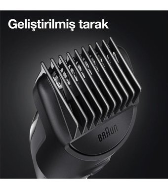 Braun BT3321 Saç Sakal 5 Başlıklı Sinekkaydı Islak Kuru Tıraş Makinesi