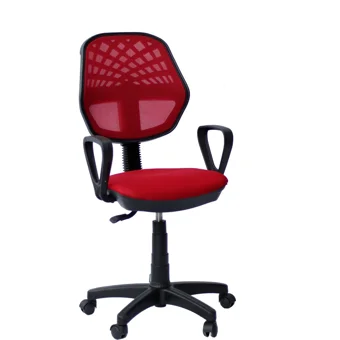Orianna Design Kolçaklı Dönerli Kırmızı Çalışma Sandalyesi