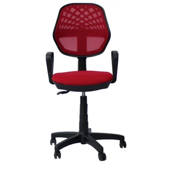 Orianna Design Kolçaklı Dönerli Kırmızı Çalışma Sandalyesi