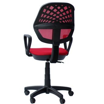 Orianna Design Kolçaklı Dönerli Kırmızı Çalışma Sandalyesi