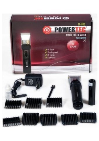 Powertec TR-800 Sakal 5 Başlıklı Çok Amaçlı Sinekkaydı Kuru Tıraş Makinesi