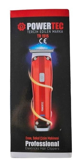 Powertec TR-1515 Sakal 3 Başlıklı Sinekkaydı Kuru Tıraş Makinesi