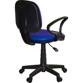 Türksit Kozmo Lux Kolçaklı Dönerli Mavi Çalışma Sandalyesi