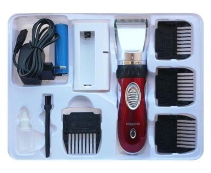 Powertec TR-1200 Saç Sakal Çift Başlıklı Sinekkaydı Kuru Tıraş Makinesi