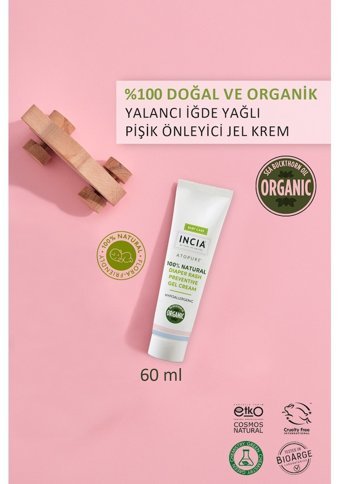 Incia Parfümsüz Parabensiz Pişik Kremi 60 ml