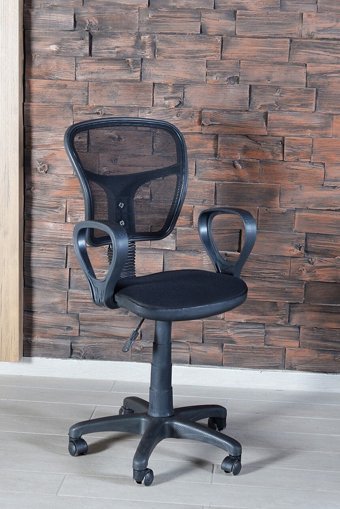 Mgr Office SiyahFileli11 Kolçaklı Dönerli Siyah Çalışma Sandalyesi