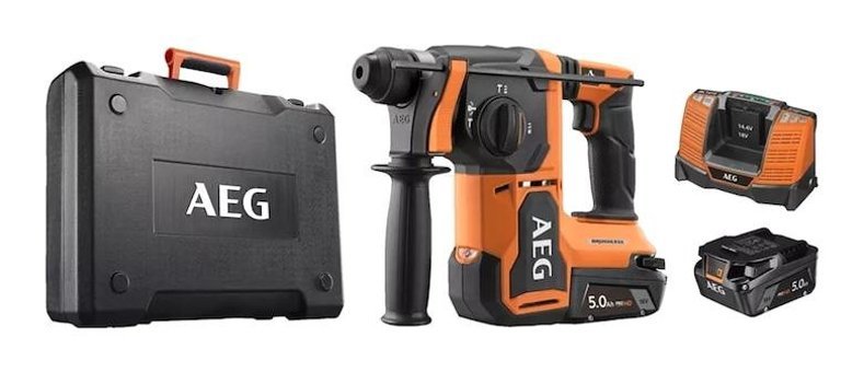Aeg BBH18BL2-502C 5000 darbe/dk 3.6 kg Akülü Şarjlı Kırıcı Delici Matkap