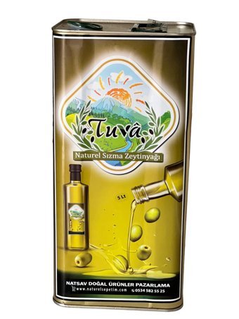Tuva Naturel Erken Hasat Teneke Sızma Zeytinyağı 5 lt