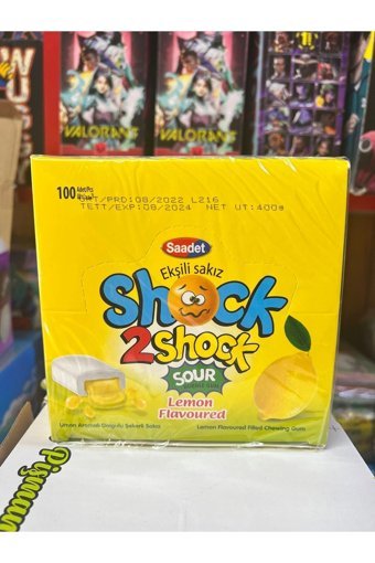 Saadet Shock Ekşi Limonlu Sakız 100'lü