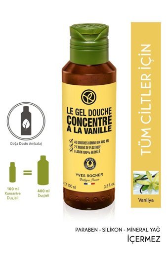 Yves Rocher Egzotik Vanilya Nemlendirici Vegan Duş Jeli 100 ml