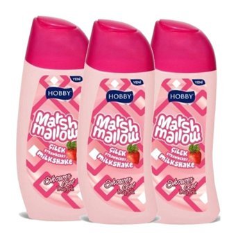 Hobby Çilekli Nemlendirici Duş Jeli 3x500 ml
