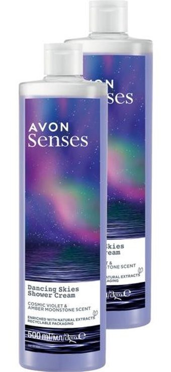 Avon Senses Dancing Skies Menekşe-Ahududu Nemlendirici Duş Jeli 2x500 ml