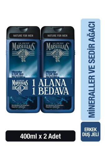 Le Petit Marseillais Sedir Ağacı Nemlendirici Duş Jeli 2x400 ml