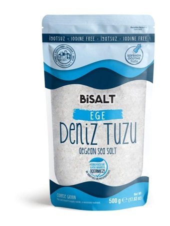 Bisalt Ege İyotlu Toz Kaya Tuzu Paket 500 gr