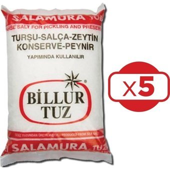 Billur İri İyotsuz Kristal Salamura Deniz Tuzu Paket 15 kg