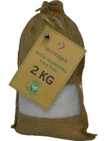 Technopa Doğal İyotsuz Kristal Kaya Tuzu Paket 2 kg