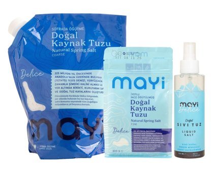 Mayi Tuz İrili İnceli İyotsuz Toz Kaynak Tuzu Paket 2.6 kg