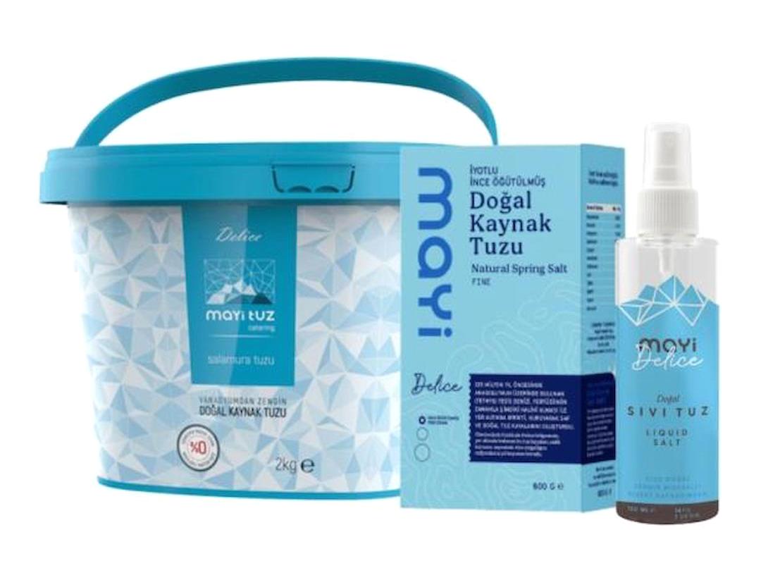 Mayi Tuz İrili İnceli İyotsuz Toz Kaynak Tuzu Paket 2.6 kg
