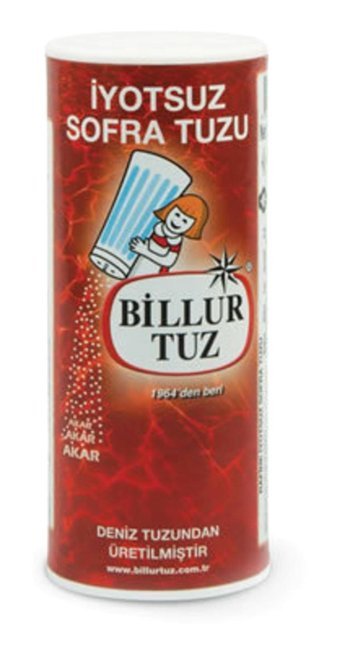 Billur Sofralık İyotsuz Toz Deniz Tuzu Kutu 250 gr