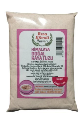 Rıza Efendi Tuzları Öğütülmüş İyotsuz Toz Himalaya Tuzu Paket 1 kg