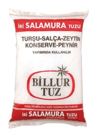 Billur İri İyotsuz Kristal Salamura Deniz Tuzu Paket 3 kg