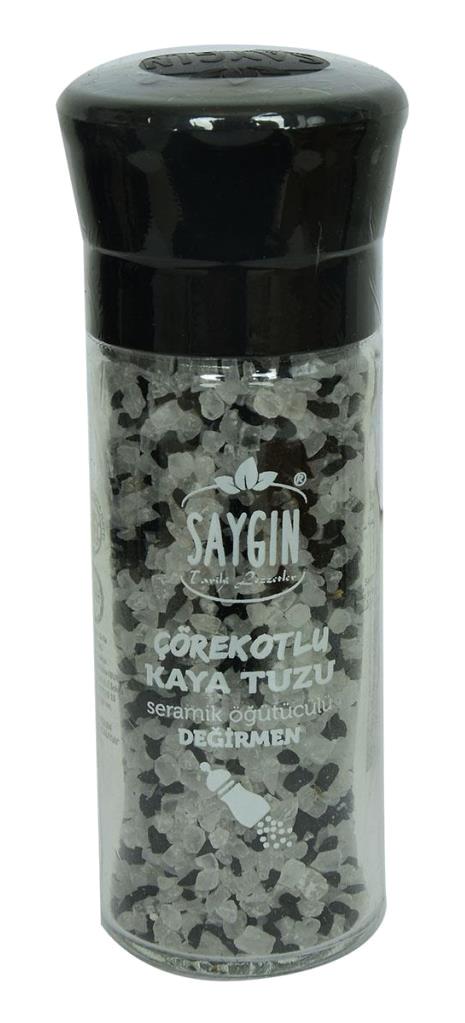 Saygın Çörekotlu İyotsuz Kaya Tuzu Değirmen 110 gr