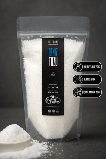 Baharat Dükkanı İyotsuz Toz Deniz Tuzu Paket 1 kg