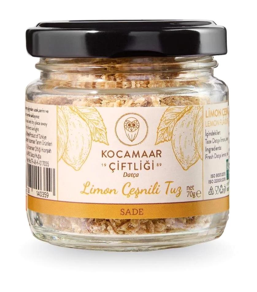 Kocamaar Çiftliğii İyotsuz Toz Limon Tuzu Kavanoz 70 gr