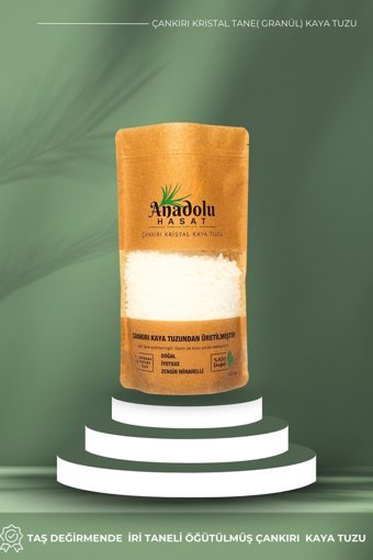Anadolu Mutfağı Çankırı İyotsuz Kristal Kaya Tuzu Paket 1 kg