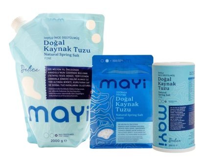 Mayi Tuz Sofralık İyotsuz Toz Kaynak Tuzu Paket 23 kg