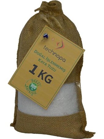 Technopa Doğal İyotsuz Kristal Kaya Tuzu Paket 1 kg