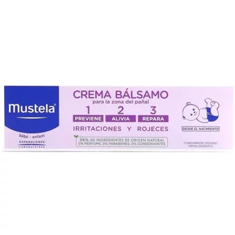 Mustela 1.2.3 Vitamin Bariyer Vitaminli Parfümsüz Parabensiz Pişik Kremi 50 ml