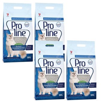 Proline Kokusuz Topaklanan İnce Taneli Bentonit Kedi Kumu 4x10 lt