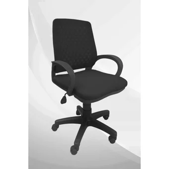 Porziyon Comfy Kolçaklı Dönerli Siyah Çalışma Sandalyesi