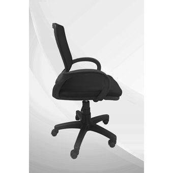 Porziyon Comfy Kolçaklı Dönerli Siyah Çalışma Sandalyesi