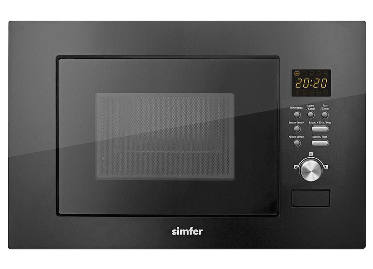Simfer MD2320 Siyah 23 lt Izgaralı Dijital Ankastre Mikrodalga Fırın
