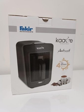 Fakir Kaave 1 Hazneli Otomatik 1 lt Su Hazneli 4 Fincan 735 W Antrasit Türk Kahvesi Makinesi
