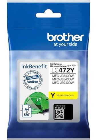 Brother LC472Y Orijinal Sarı Mürekkep Kartuş