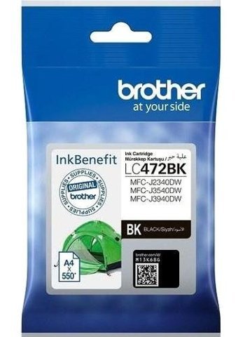 Brother LC472BK Orijinal Siyah Mürekkep Kartuş