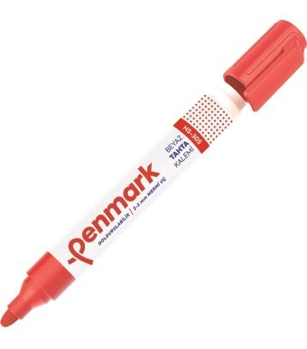 Penmark HS-305 Doldurulabilir Silinebilir Kırmızı Tahta Kalemi
