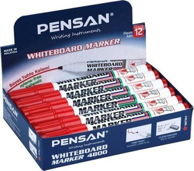 Pensan 4800 Silinebilir Kırmızı Tahta Kalemi