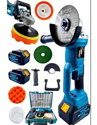 Lieber German 256VF 3600 W 1700 Devir/dk 125 mm Kablosuz Akülü Şarjlı Polisaj Makinesi