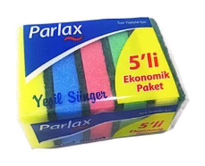 Parlax Jumbo Çizmez 5'li Bulaşık Süngeri