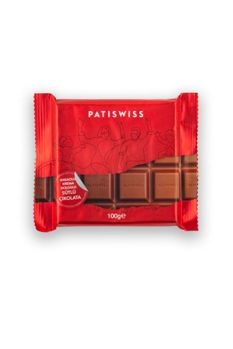 Patiswiss Kremalı Sütlü Çikolata 100 gr