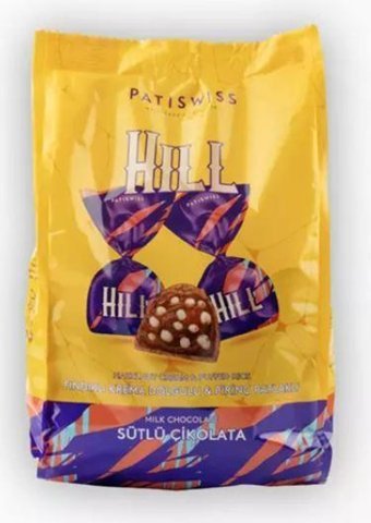 Patiswiss Fındık Kremalı Pirinç Patlaklı Sütlü Çikolata 350 gr