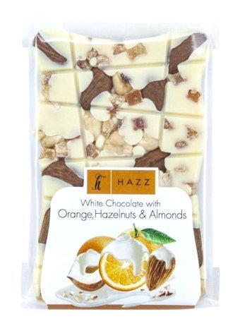 Hazz Glutensiz Portakallı Beyaz Çikolata 85 gr