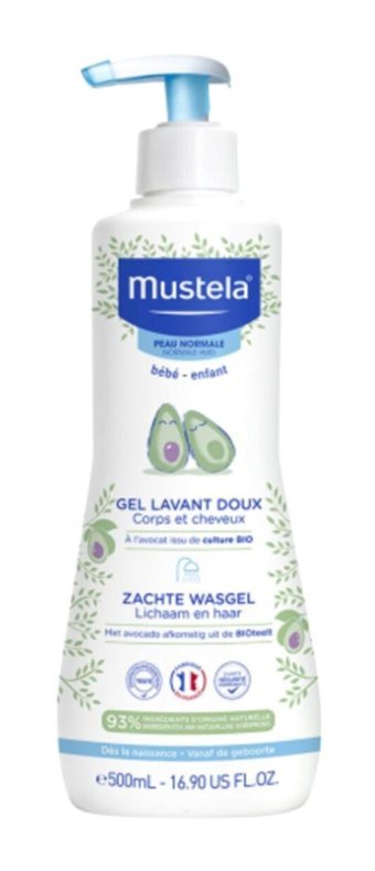 Mustela Göz Yakmayan Yenidoğan Tüm Ciltler Avokado Yağlı Bebek Şampuanı 500 ml